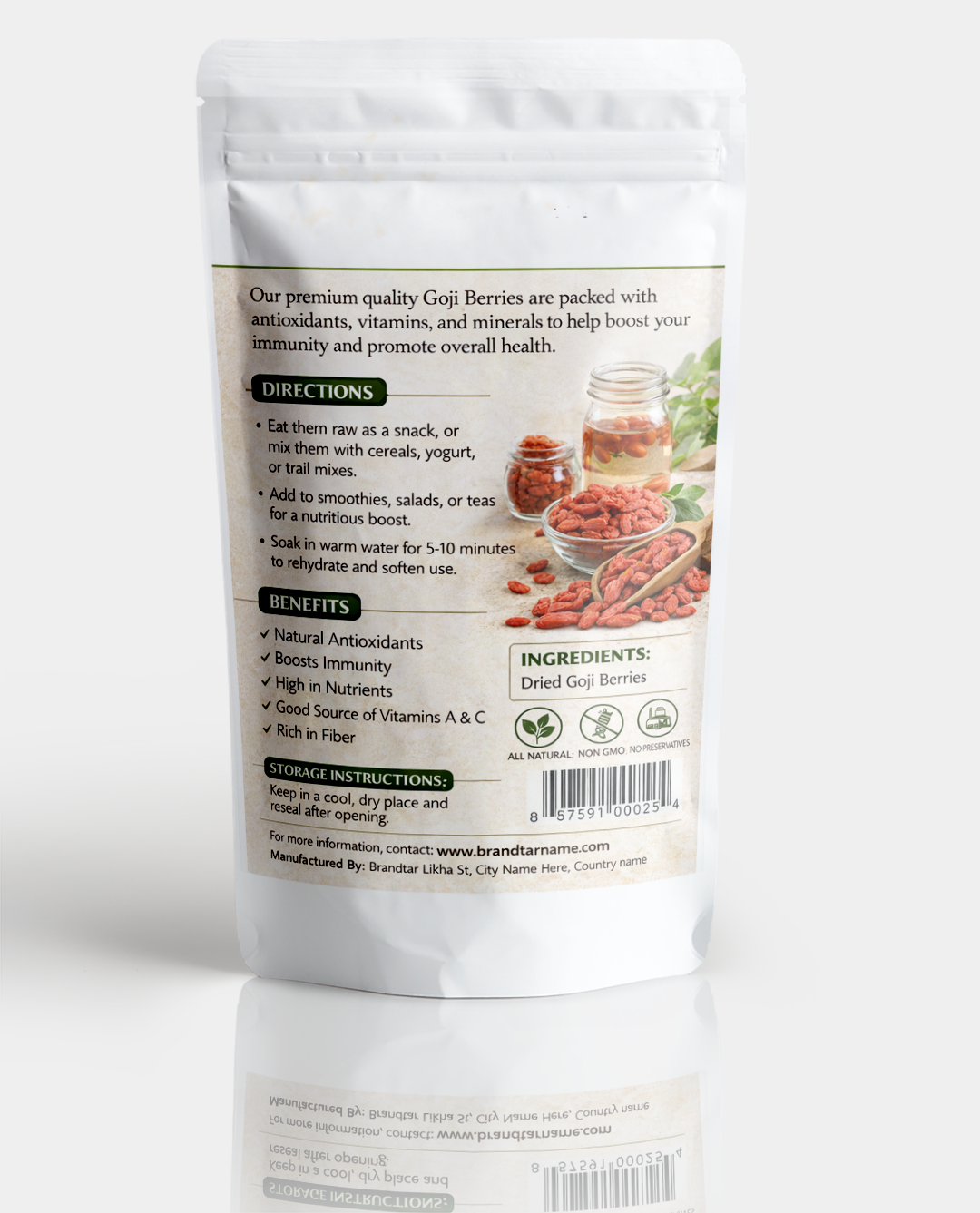 Carefully selected Goji Berries to nourish your body naturally, support daily wellness, and bring pure plant-based goodness into your everyday life.